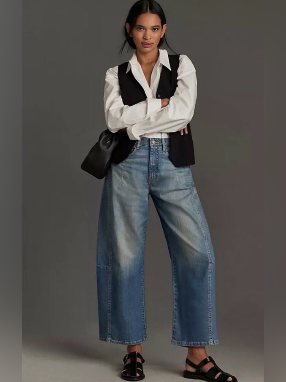 Pilcro Anthropologie The Kenna Mid-Rise Heritage Barrel Jeans – Size 27